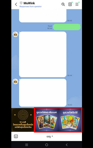 เลือกแพ็กเกจดูดวง